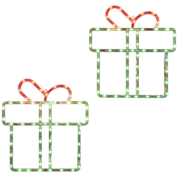 106 Green and Red LED Present Rope Light Set of 2 - thumbnail 3