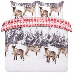 Smart Living Double Snow Reindeer Flannelette Duvet Set - thumbnail 2