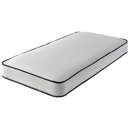 Extreme Comfort Tufted Blue and White European Small Single Flat Top Open Coil Spring Mattress
