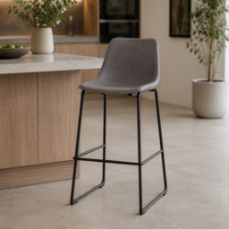 Premier Housewares Dalston Ash Bar Chair with Angled Legs - thumbnail 3