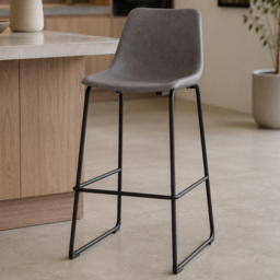 Premier Housewares Dalston Ash Bar Chair with Angled Legs