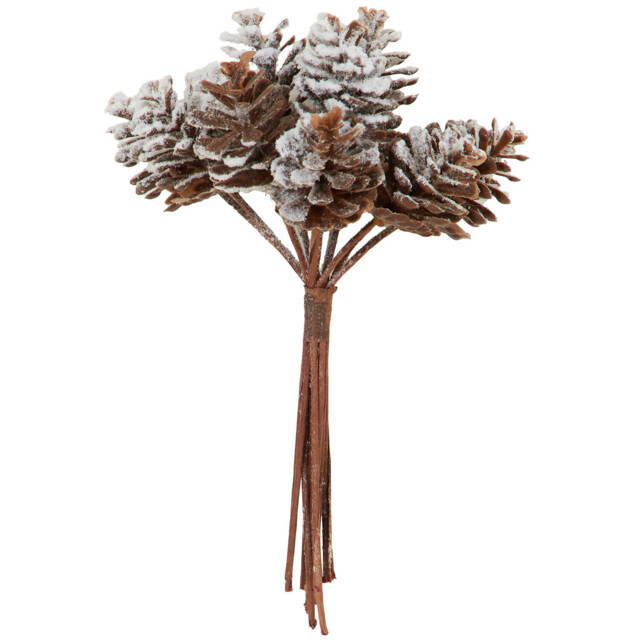 Snowy Pinecone Pick Bundle - Brown - image 1