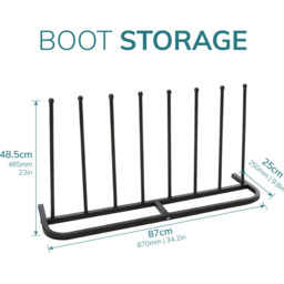 House of Home 4 Pair Welly and Boot Rack - thumbnail 3