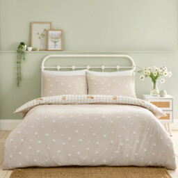 Daisy Doodle Duvet Set Natural King - thumbnail 2