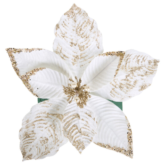 Luxury White Flower Clip Large - image 1