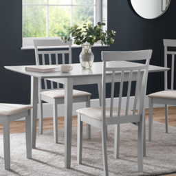 Julian Bowen Rufford Grey Extending Dining Table