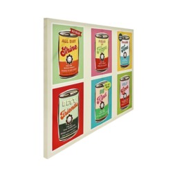 Multicolour Vari Colourful Sentiment Can Wall Canvas 60 x 80cm - thumbnail 3