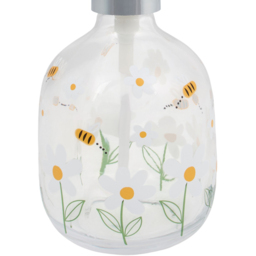 Daisy and Bee Glass Soap Dispenser Clear - thumbnail 2