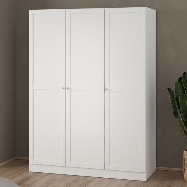 Florence Brande 3 Door White Wardrobe - image 1