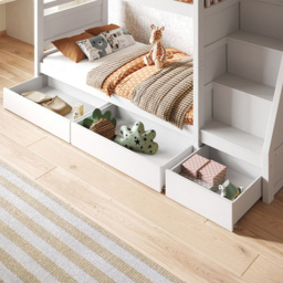 Flair Lunar Junior White Bunk Bed with 3 Drawers - thumbnail 2