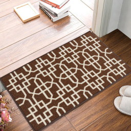 Smart Living Siam Brown and Cream Non-Slip Door Mat with Gel Backing 40 x 60cm - thumbnail 3