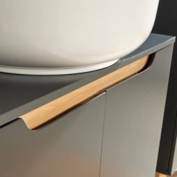 Home Source Florence 2 Door Grey Under Sink Cabinet - thumbnail 3