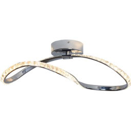 Nora Silver Flush Fitting LED Ceiling Light - thumbnail 3