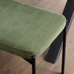 Julian Bowen Leonie 2 Seater Green Velvet Dining Bench - thumbnail 4