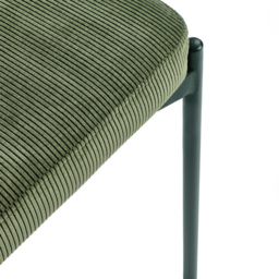 Julian Bowen Leonie 2 Seater Green Velvet Dining Bench - thumbnail 3