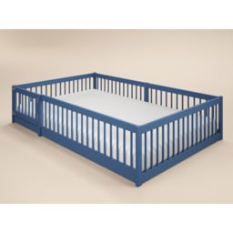 Flair Imogen Blue Small Double Montessori Toddler Floor Bed - thumbnail 3