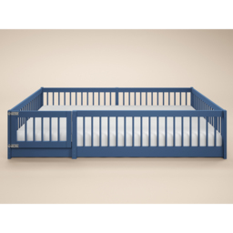 Flair Imogen Blue Small Double Montessori Toddler Floor Bed - thumbnail 2
