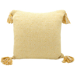Velosso Diamond Ochre Filled Cushion 43 x 43cm 2 Pack