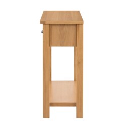Norbury Oak Console Table - Natural - thumbnail 4