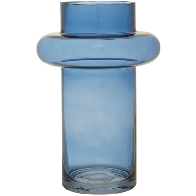 Premier Housewares Blue Cabrina Glass Vase - image 1