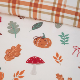 Autumn Friends Duvet Set Rust Single - thumbnail 4