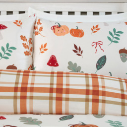 Autumn Friends Duvet Set Rust Single - thumbnail 3