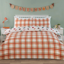 Autumn Friends Duvet Set Rust Single - thumbnail 2