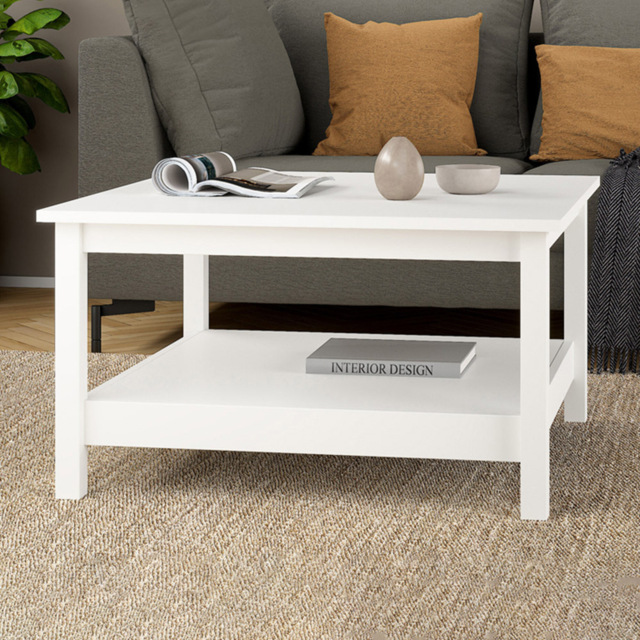 Florence Madrid White Coffee Table - image 1