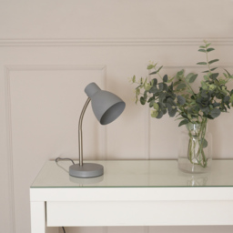 ValueLights Keela Grey Adjustable Flexi Neck LED Desk Table Lamp - thumbnail 3