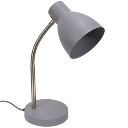ValueLights Keela Grey Adjustable Flexi Neck LED Desk Table Lamp