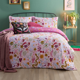 Furn Enchanted Printed King Size Reversible Duvet Set