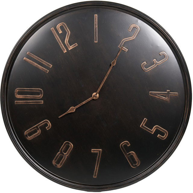 Black and Bronze Wall Clock - image 1