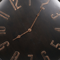 Black and Bronze Wall Clock - thumbnail 2