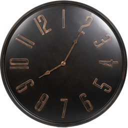 Black and Bronze Wall Clock