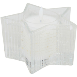 Ribbed Star LED Candle - thumbnail 3