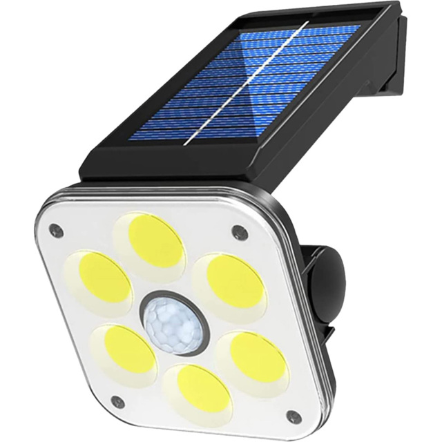 St Helens Black Solar Powered Outdoor Security Light with PIR - image 1