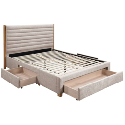 Birlea Arabella Grey Double Velvet 3 Drawer Bed with Tufted Headboard - thumbnail 4