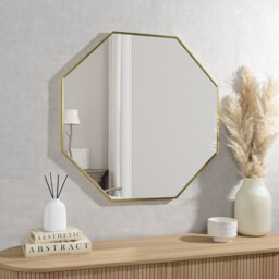 Gold Octagonal Mirror Gold