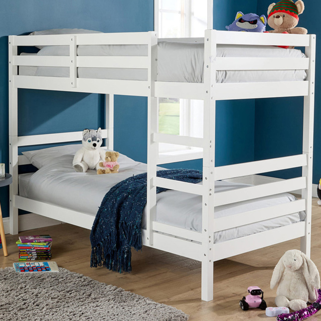 Home Source White Single Bunk Bed - image 1