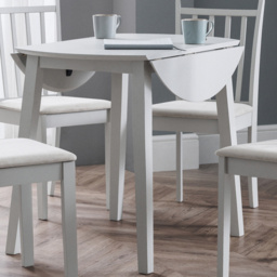 Julian Bowen Coast 4 Seater Dropleaf Dining Table Grey