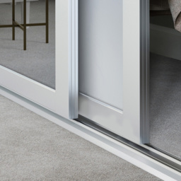 Spacepro Shaker 4 Door White Frame Mirror Sliding Wardrobe Kit 2898mm - thumbnail 4