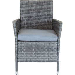 Charles Bentley Pair of Rattan Chairs Grey - thumbnail 4