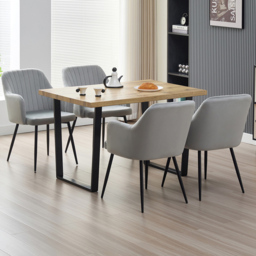 Indoor Living Colorado Charlotte 4 Seater Dining Set Grey