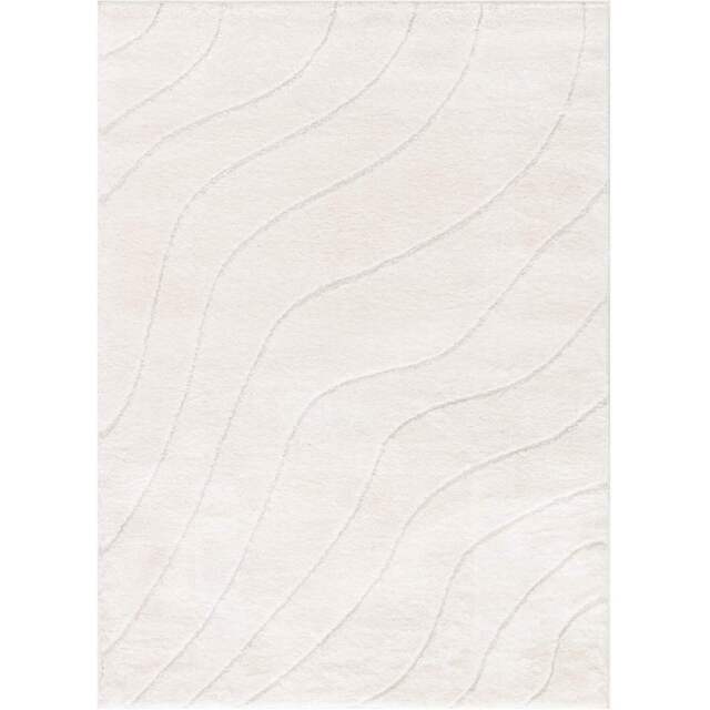 Savanna White Wave Rug 66cm - image 1