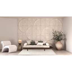 Savanna White Wave Rug 66cm - thumbnail 3