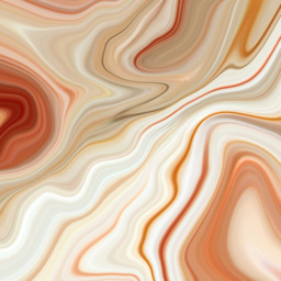 Origin Murals Marbled Ink Orange Wall Mural - thumbnail 2