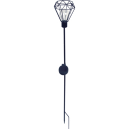 Luxform Solar Powered LED Diamond Metal Wire Stake Light