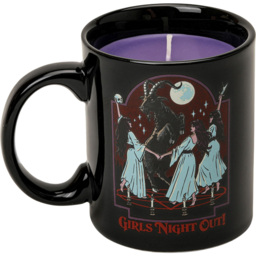 Steve Rhodes Girls Night Out Purple Rain Scented Mug Candle Black