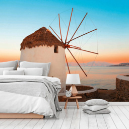 A.S Creation Greek Windmill Digital Wall Mural