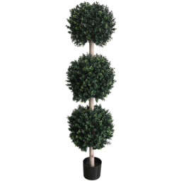Leaf Triple Ball Topiary UV Protected Artificial Tree Pot 5ft - thumbnail 1